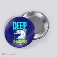 Deep Learning Funny Artificial Intelligence Machine Learning Gift Button thumb 0