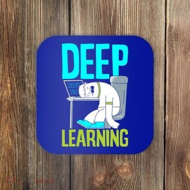 Deep Learning Funny Artificial Intelligence Machine Learning Gift Coaster