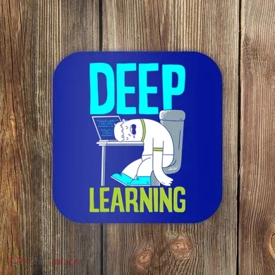 Deep Learning Funny Artificial Intelligence Machine Learning Gift Coaster