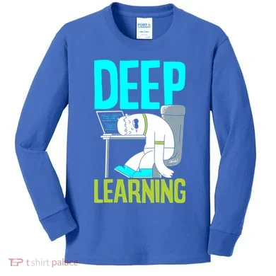 Deep Learning Funny Artificial Intelligence Machine Learning Gift Kids Long Sleeve Shirt