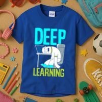 Deep Learning Funny Artificial Intelligence Machine Learning Gift Kids T-Shirt thumb 3