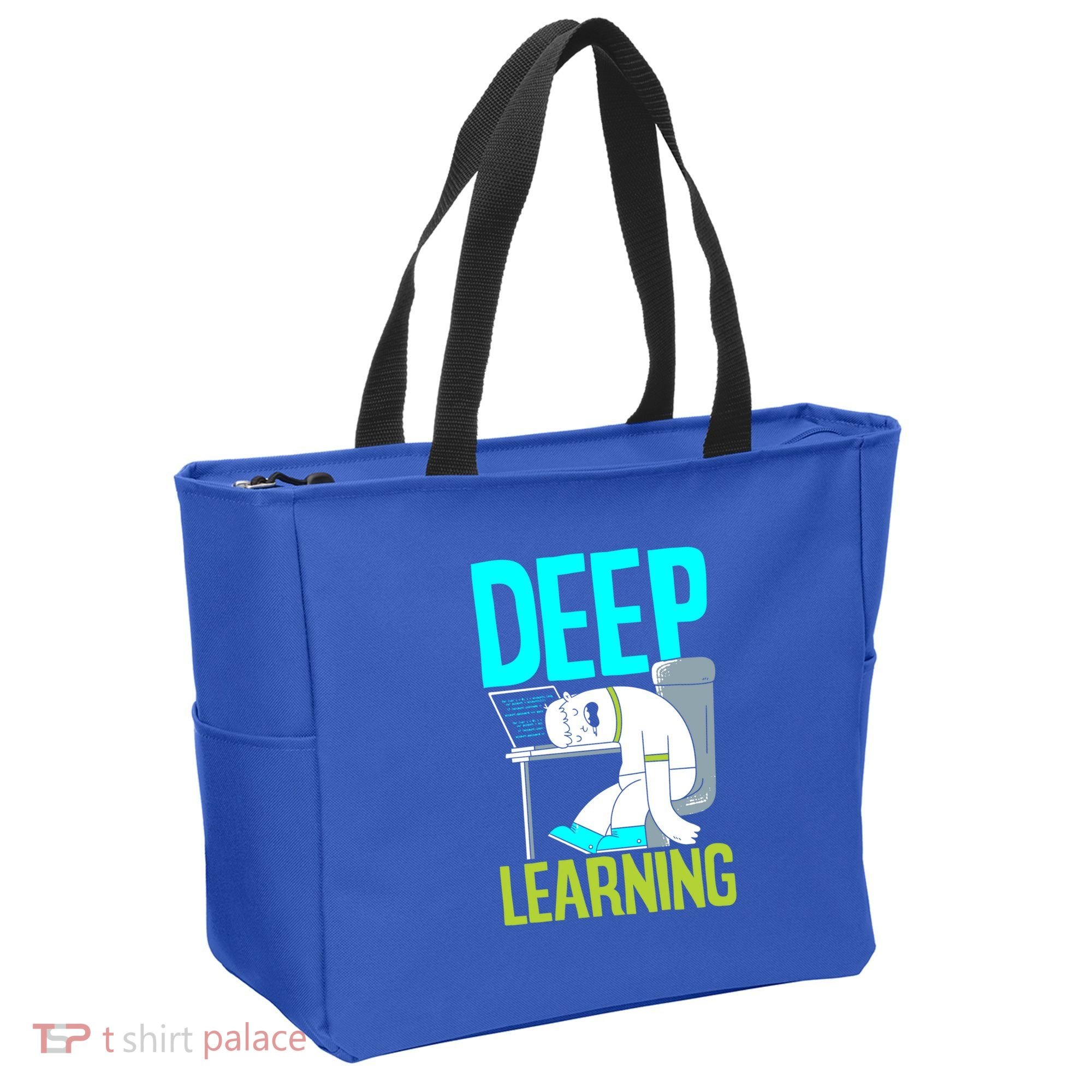 Deep Learning Funny Artificial Intelligence Machine Learning Gift Tote Bag