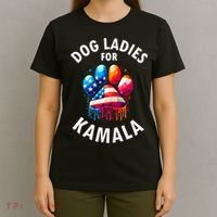 Dog Ladies For Kamala Childless Dog Ladies T-Shirt thumb 4