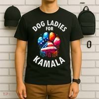 Dog Ladies For Kamala Childless Dog Ladies T-Shirt thumb 6