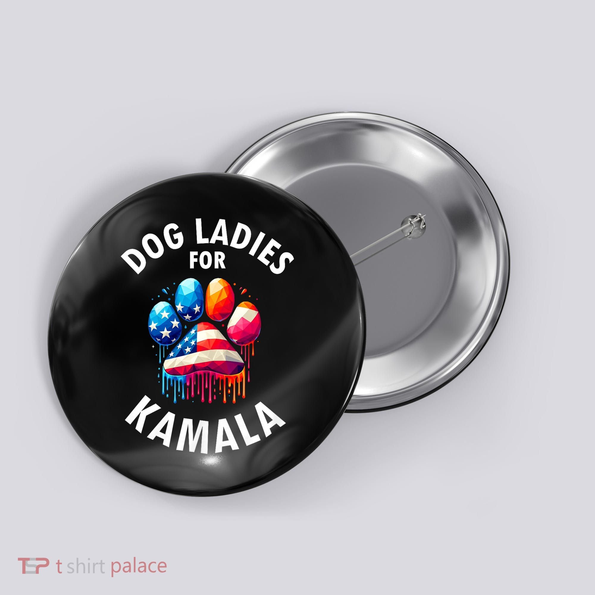 Dog Ladies For Kamala Childless Dog Ladies Button