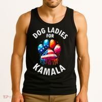 Dog Ladies For Kamala Childless Dog Ladies Tank Top thumb 3