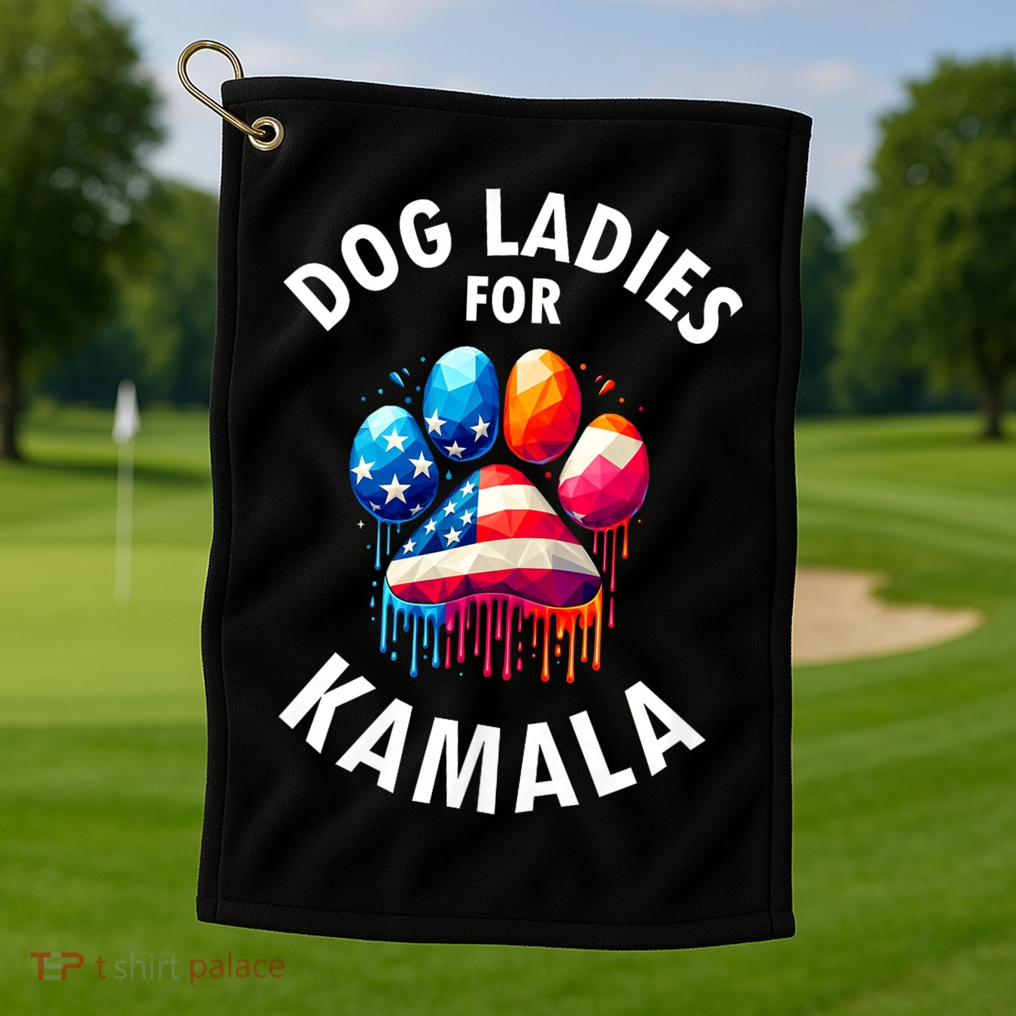 Dog Ladies For Kamala Childless Dog Ladies Golf Towel