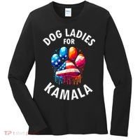 Dog Ladies For Kamala Childless Dog Ladies Women's Long Sleeve Shirt thumb 0