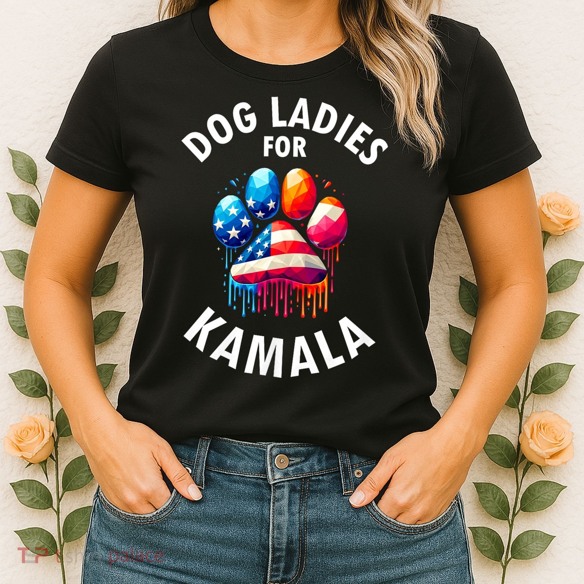 Dog Ladies For Kamala Childless Dog Ladies Women's T-Shirt