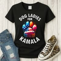 Dog Ladies For Kamala Childless Dog Ladies Women's T-Shirt thumb 3