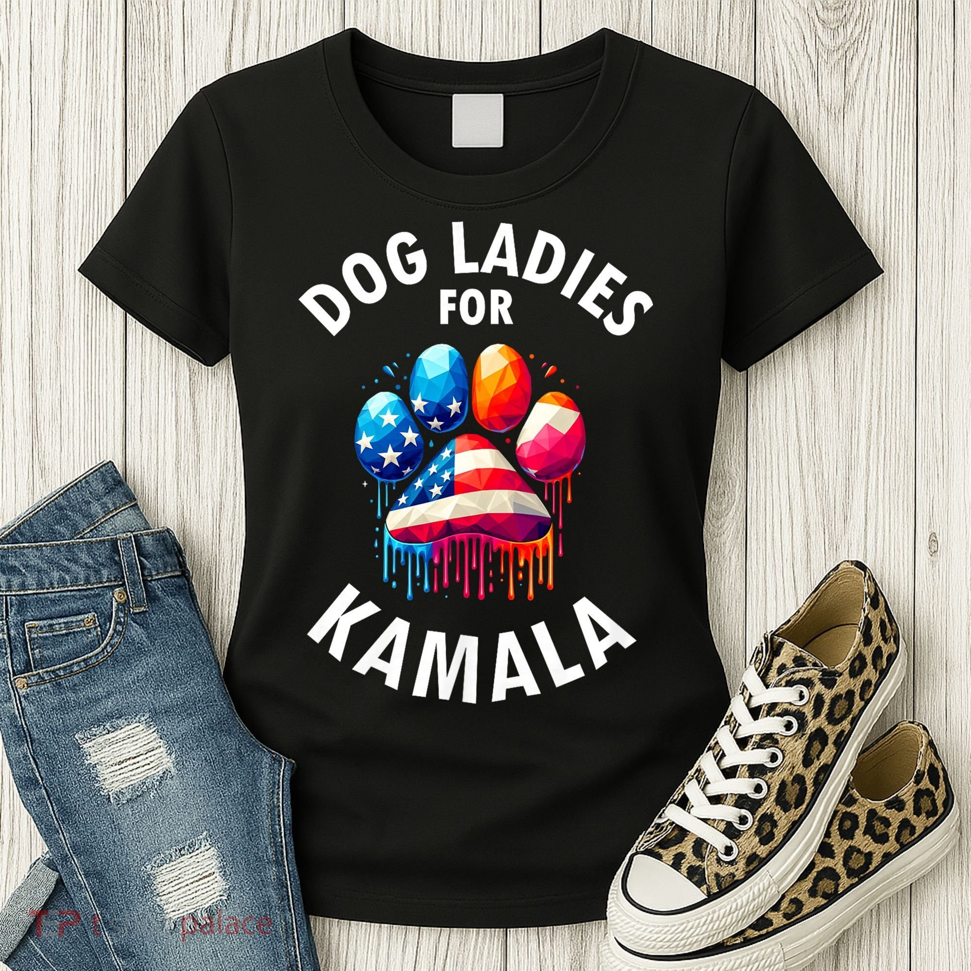 Dog Ladies For Kamala Childless Dog Ladies Women's T-Shirt