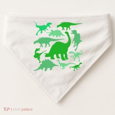 Dinosaur Lover Gift USA-Made Doggie Bandana