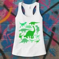 Dinosaur Lover Gift Women's Tank Top thumb 3
