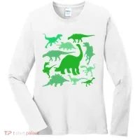 Dinosaur Lover Gift Women's Long Sleeve Shirt thumb 0