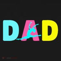 Dad Little Gymnast Girl Birthday Gymnastics Themed Party T-Shirt thumb 7