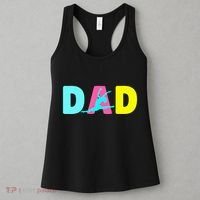 Dad Little Gymnast Girl Birthday Gymnastics Themed Party Women's Tank Top thumb 3