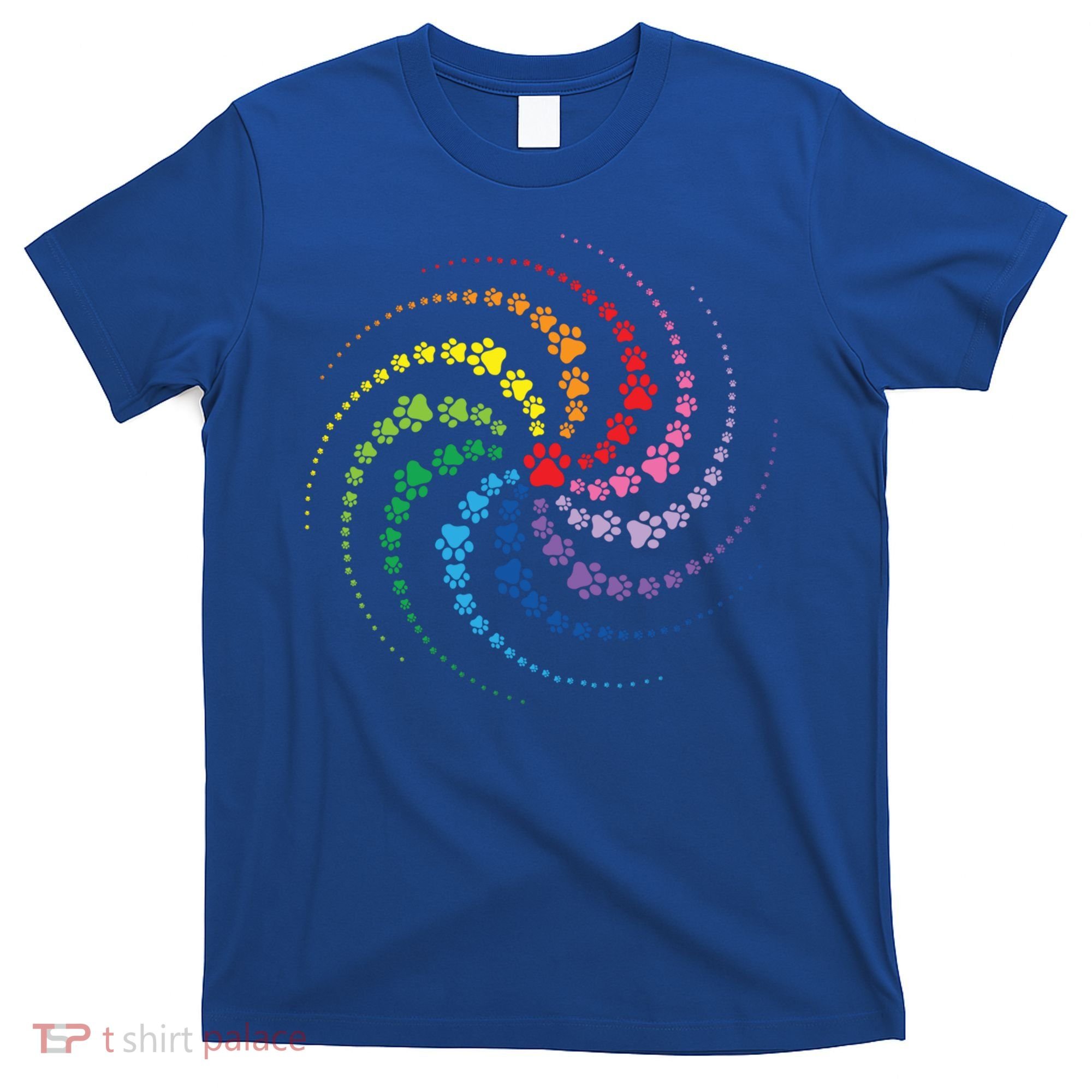 Dog Lover Gift For Gift Colorful Paw Print Cool Gift T-Shirt