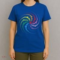 Dog Lover Gift For Gift Colorful Paw Print Cool Gift T-Shirt thumb 4