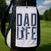 Dad Life Girl Dad Golf Towel thumb 2