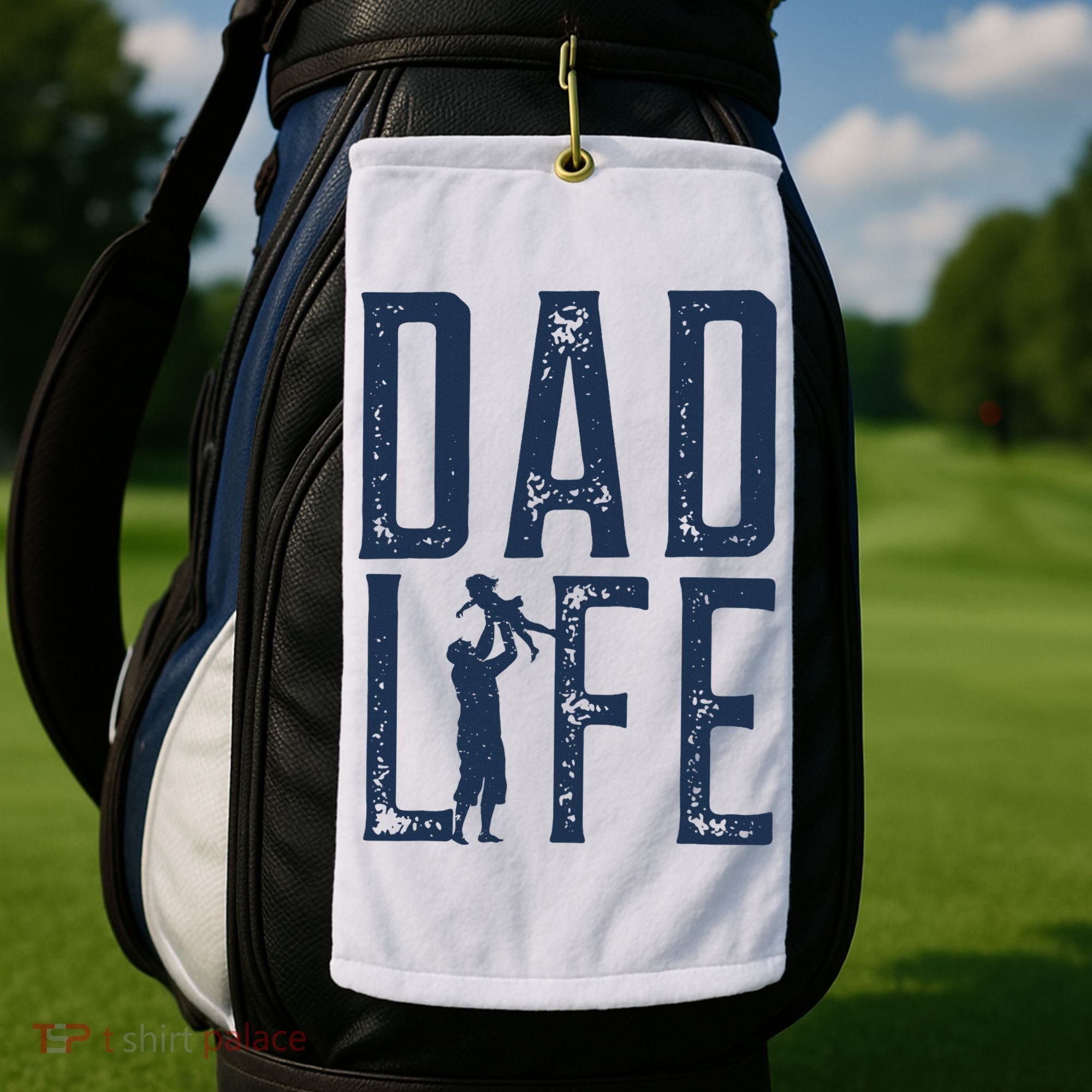 Dad Life Girl Dad Golf Towel