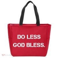 Do Less God Bless God Funny Christian Tote Bag thumb 0