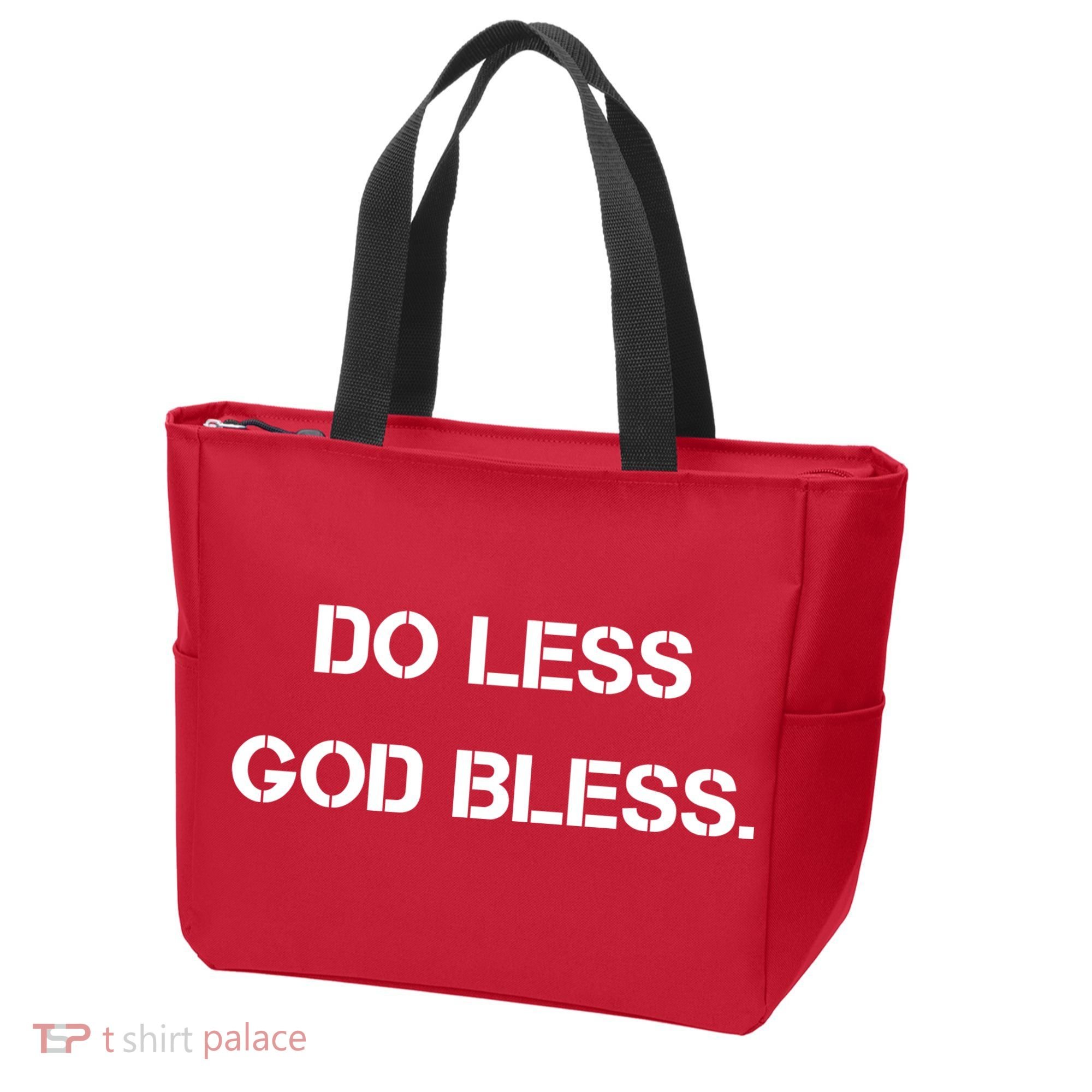 Do Less God Bless God Funny Christian Tote Bag