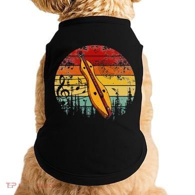 Dulcimer Lovers Guitar Retro Design Dulcimer Funny Doggie Tank