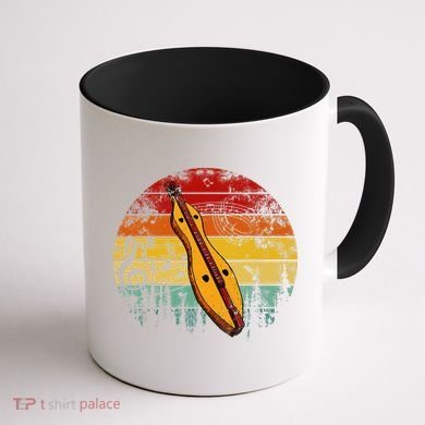 Dulcimer Lovers Guitar Retro Design Dulcimer Funny Coffee Mug back