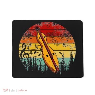 Dulcimer Lovers Guitar Retro Design Dulcimer Funny Mousepad