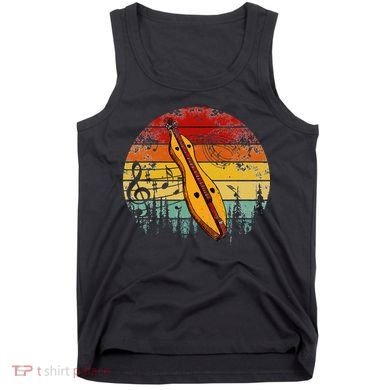 Dulcimer Lovers Guitar Retro Design Dulcimer Funny Tank Top