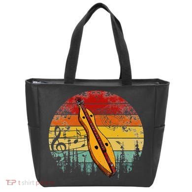 Dulcimer Lovers Guitar Retro Design Dulcimer Funny Tote Bag