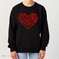 Dinosaur Love Heart Cute Valentines Day Women's Sweatshirt thumb 0