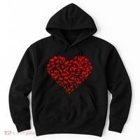 Dinosaur Love Heart Cute Valentines Day Hoodie thumb 0