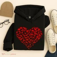 Dinosaur Love Heart Cute Valentines Day Hoodie thumb 4