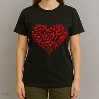 Dinosaur Love Heart Cute Valentines Day T-Shirt thumb 4