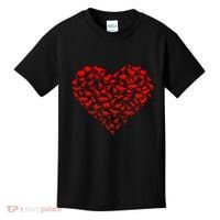 Dinosaur Love Heart Cute Valentines Day Kids T-Shirt thumb 0