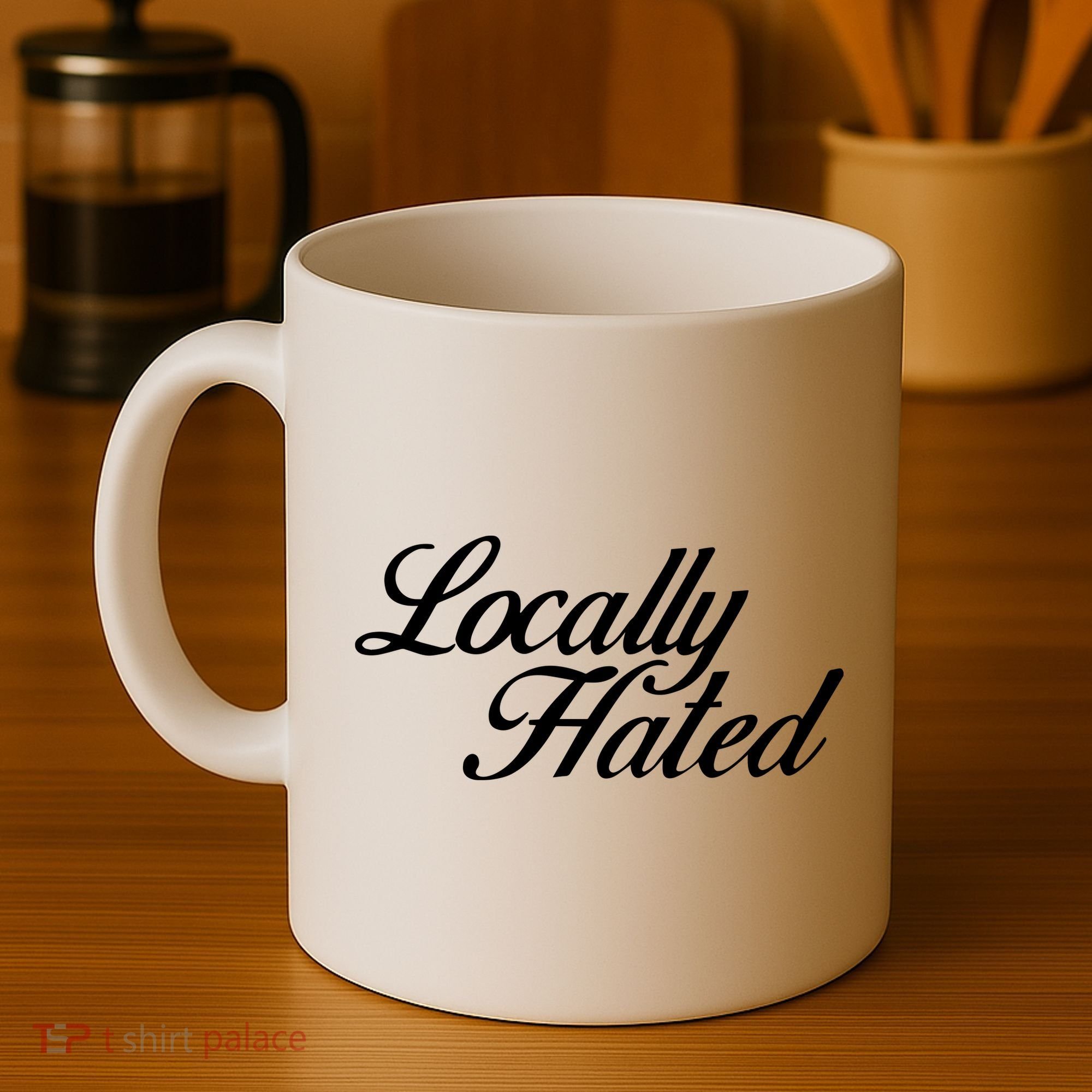 Denye Locally Hated Coffee Mug