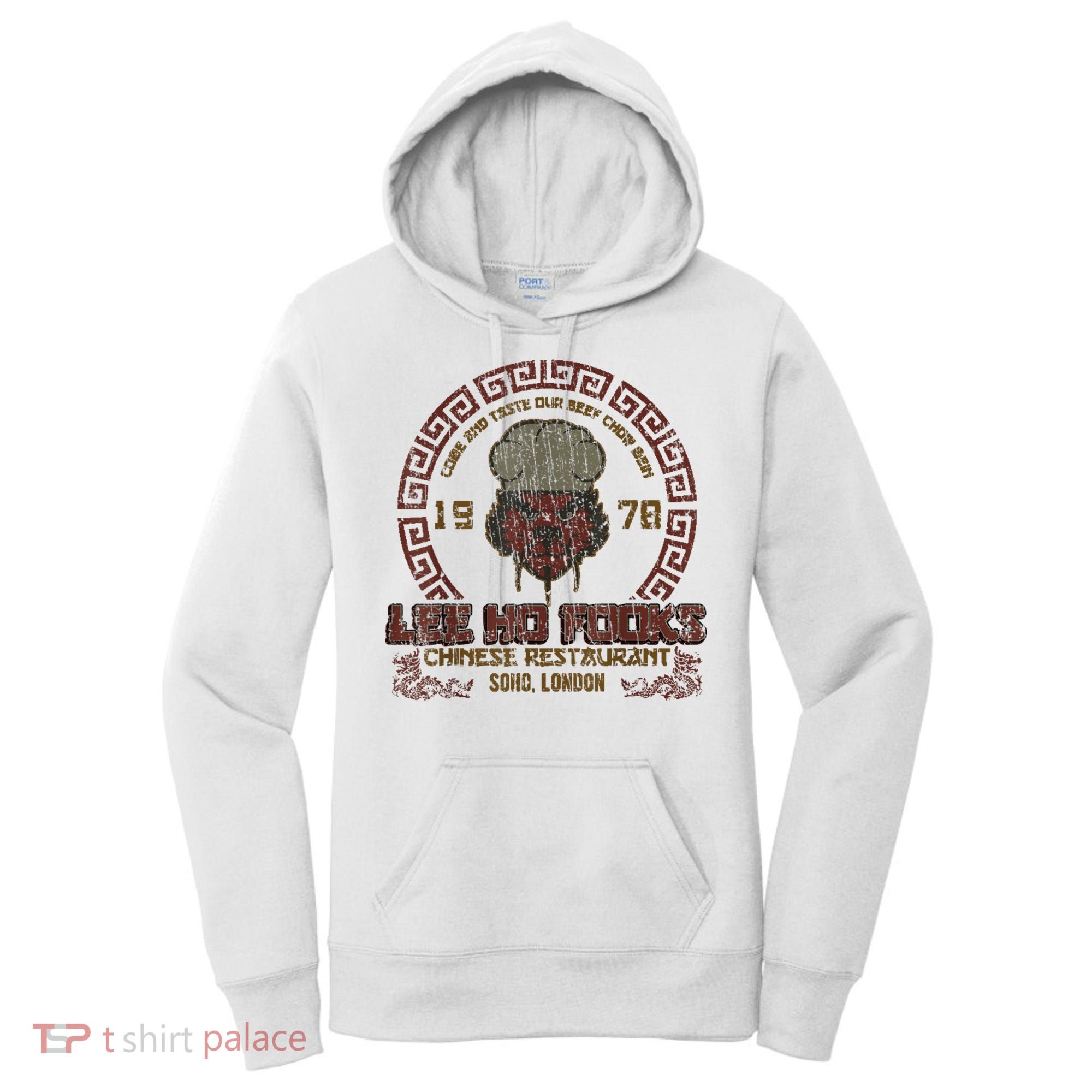 Distressed Lee Ho Fooks Lee Ho Fooks Soho London Est 1978 Women's Hoodie