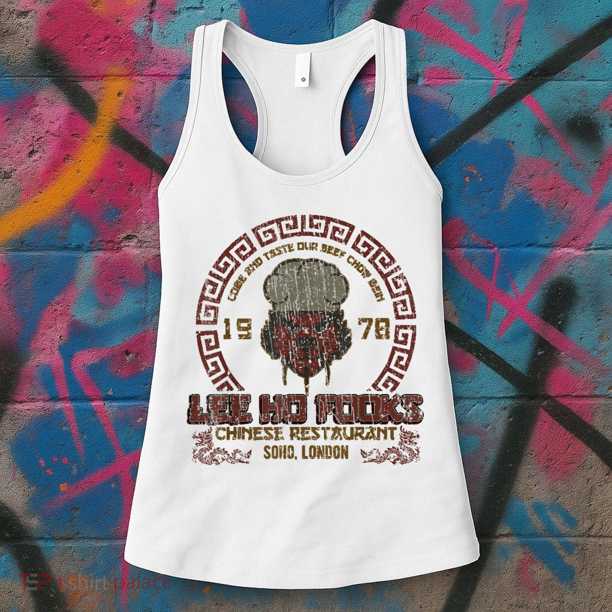 Distressed Lee Ho Fooks Lee Ho Fooks Soho London Est 1978 Women's Tank Top