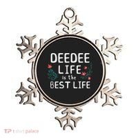 DeeDee Life Is The Best Life Floral Cute Funny Dee-Dee Ornament thumb 0