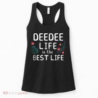 DeeDee Life Is The Best Life Floral Cute Funny Dee-Dee Women's Tank Top thumb 0