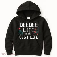 DeeDee Life Is The Best Life Floral Cute Funny Dee-Dee Kids Hoodie thumb 0