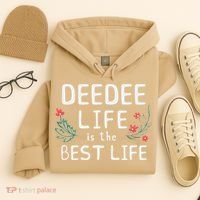 DeeDee Life Is The Best Life Floral Cute Funny Dee-Dee Hoodie thumb 4