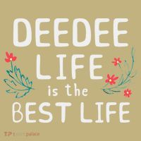 DeeDee Life Is The Best Life Floral Cute Funny Dee-Dee Mousepad thumb 1