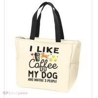 Dog Lovers I Like Coffee My Dog And Maybe 3 People Tote Bag thumb 3