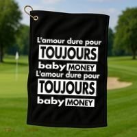 Destroy Lonely Infinite Love Baby Money Golf Towel thumb 1