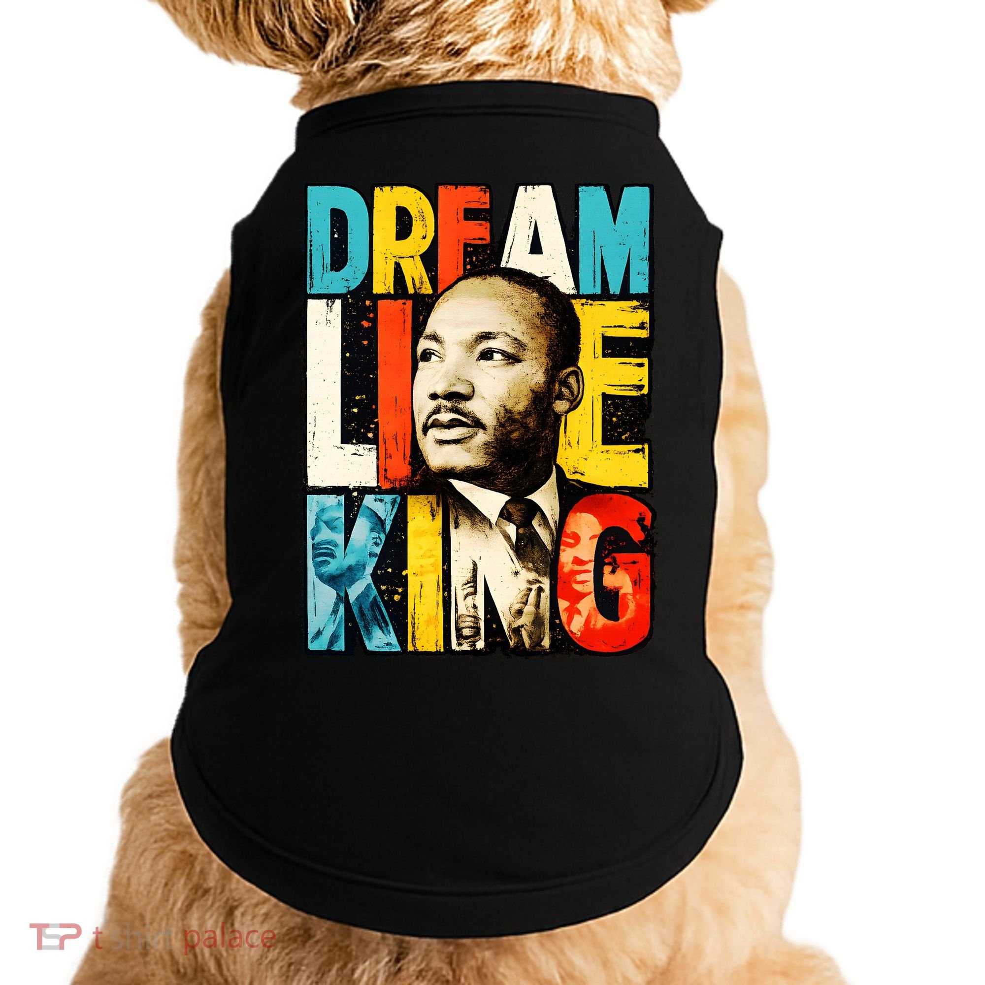 Dream Like King Black History Month Martin Luther King Day Doggie Tank