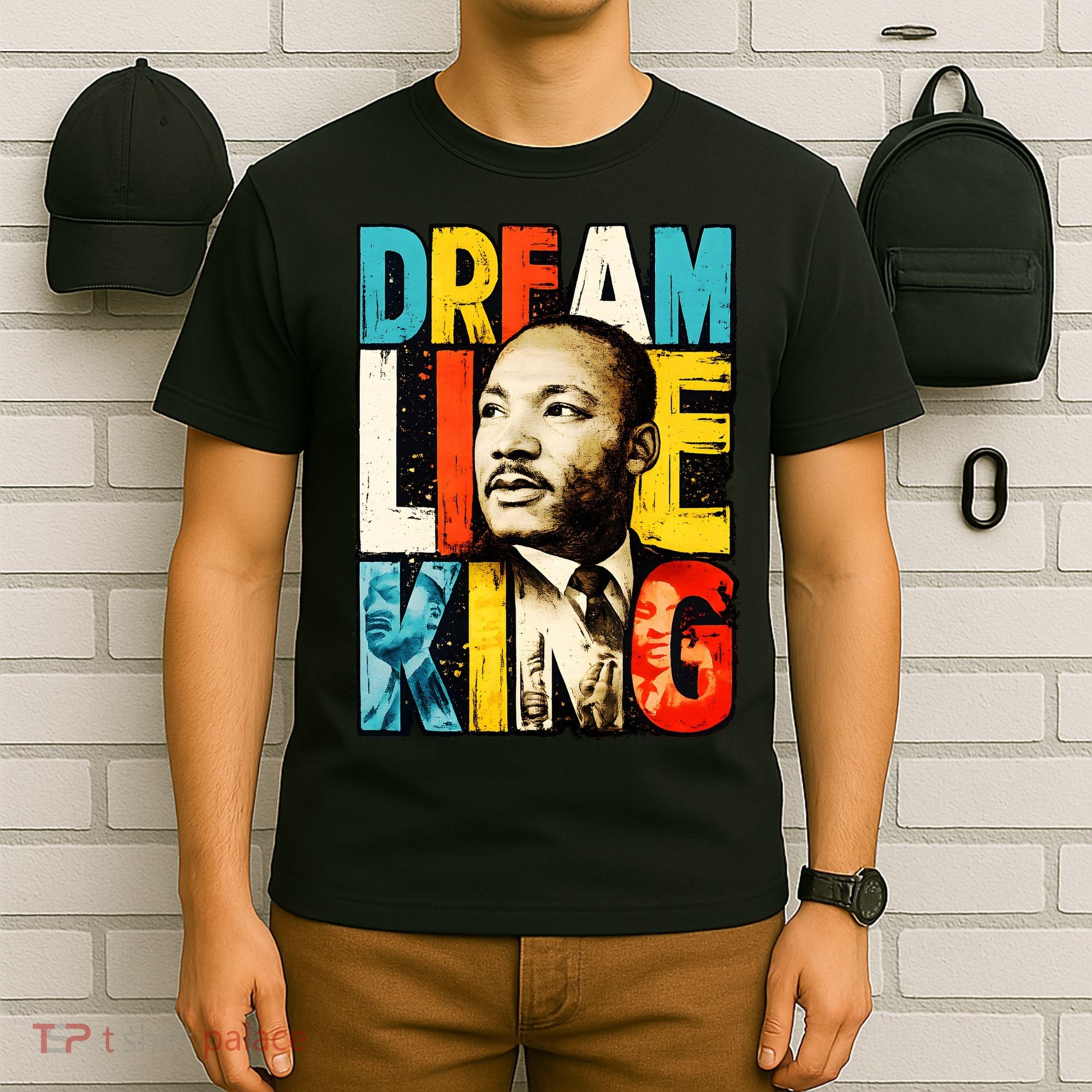 Dream Like King Black History Month Martin Luther King Day T-Shirt