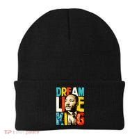 Dream Like King Black History Month Martin Luther King Day Beanie thumb 0