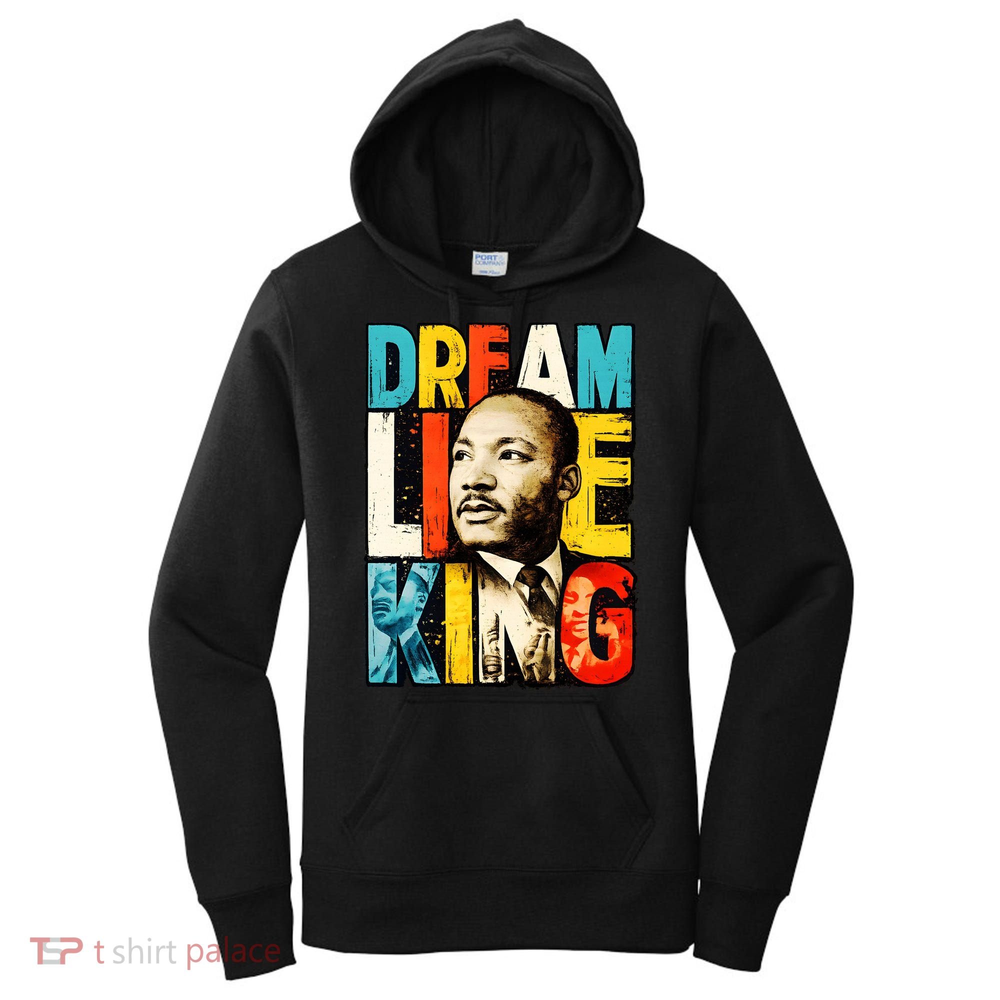 Dream Like King Black History Month Martin Luther King Day Women's Hoodie